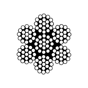 Bobine de câble acier galvanisé - 7X19 fils